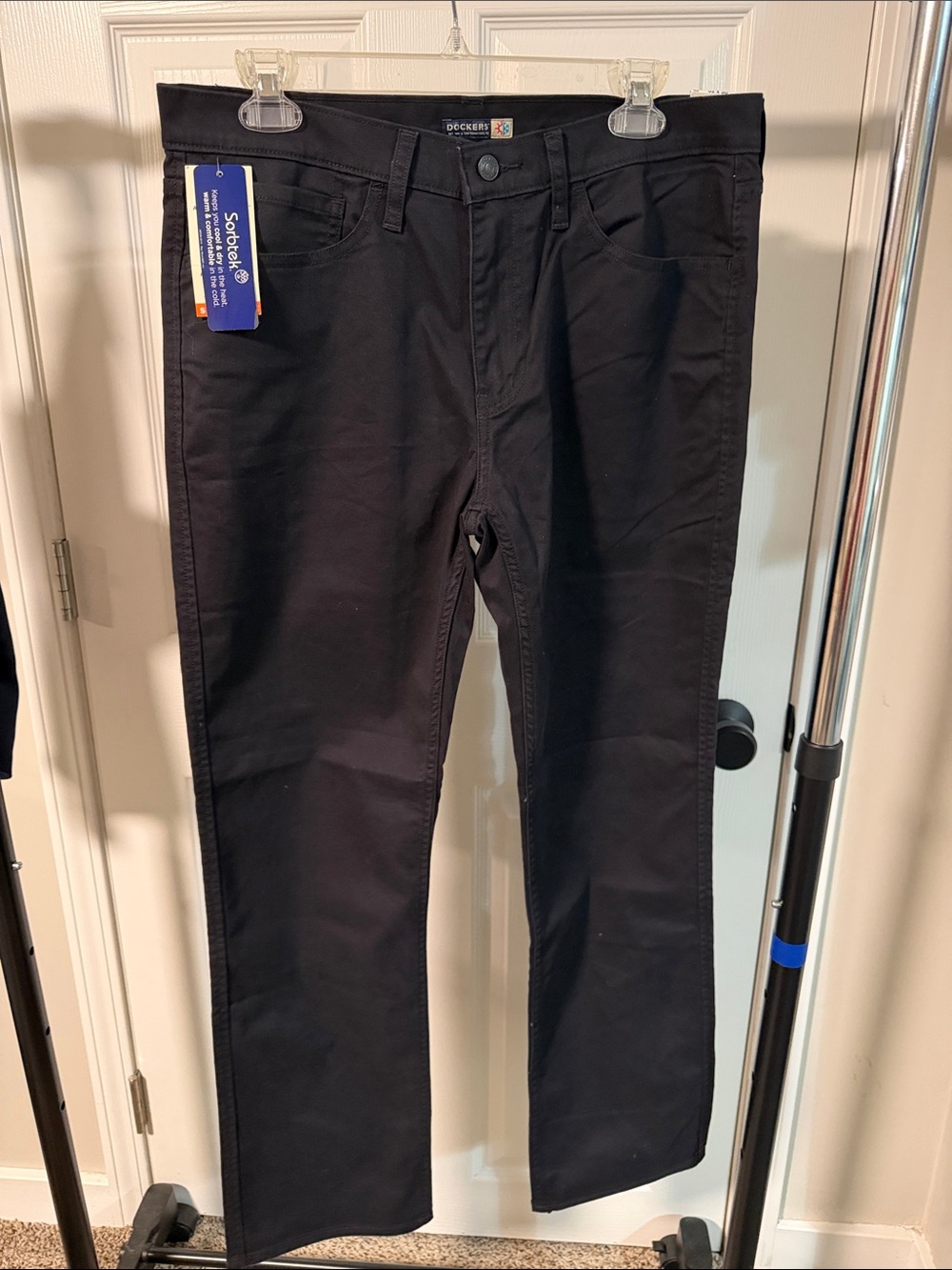 Dockers Black Straight Leg Trousers